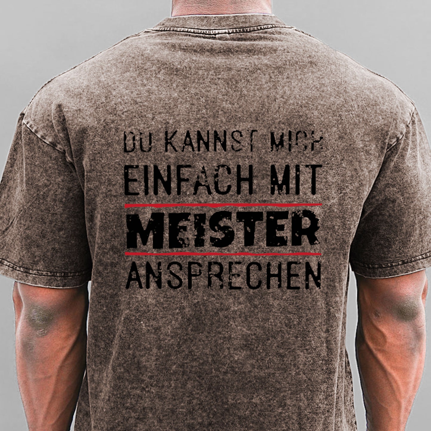 Du Kannst Mich Einfach Mit Meister Ansprechen Gewaschene Vintage T-Shirt