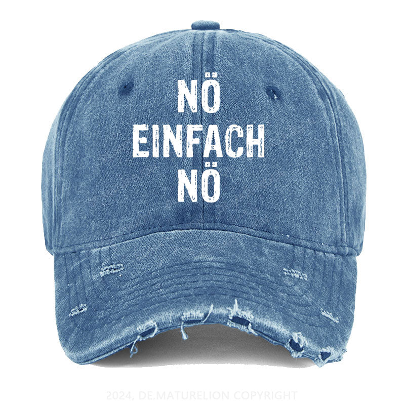 Nö Einfach Nö Gewaschene Vintage Cap