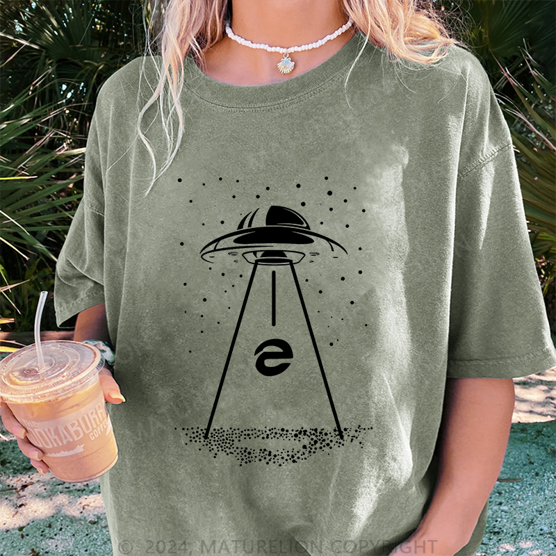Maturelion IE Damen Gewaschene Vintage T-Shirt