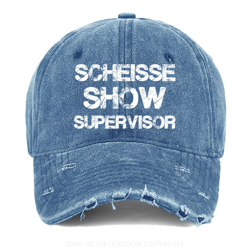 Scheiße Show Supervisor Gewaschene Vintage Cap