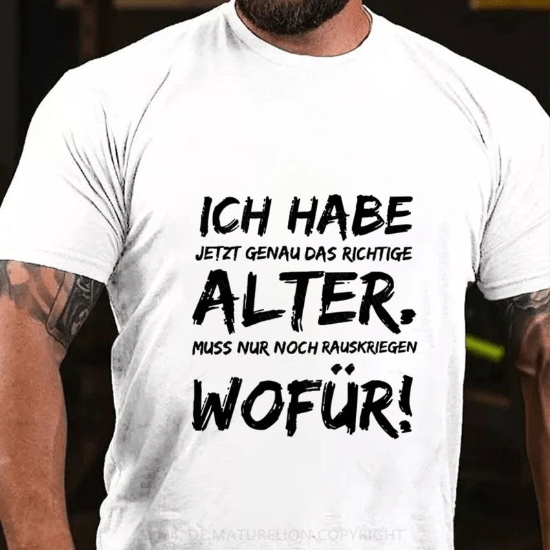 Ich Habe Jetzt Genau Das Richtige Alter T-Shirt