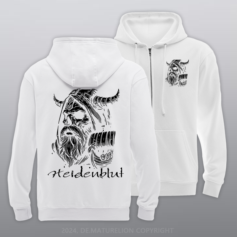 Maturelion Heidenblut Reißverschluss Hoodie