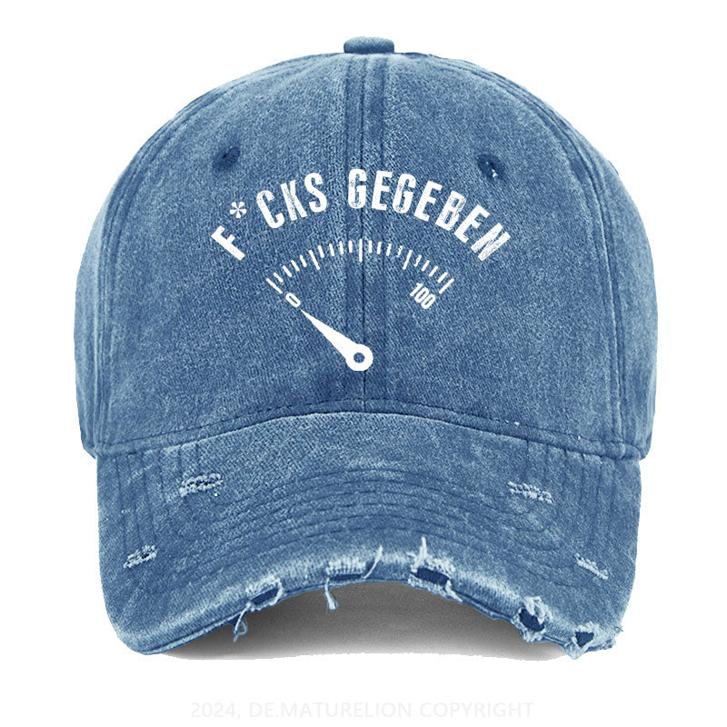 F*cks gegeben Gewaschene Vintage Cap