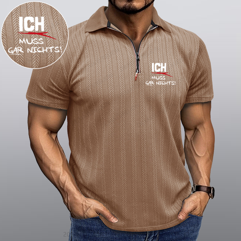 Maturelion Ich Muss Gar Nichts Kragen T-Shirt