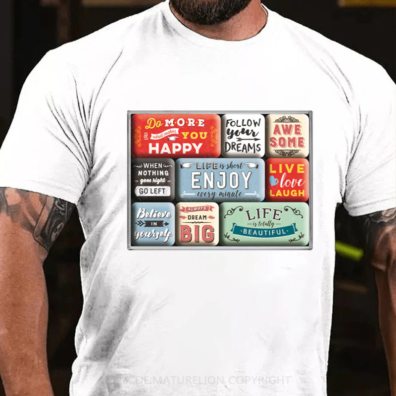 Maturelion Schönes Leben T-Shirt