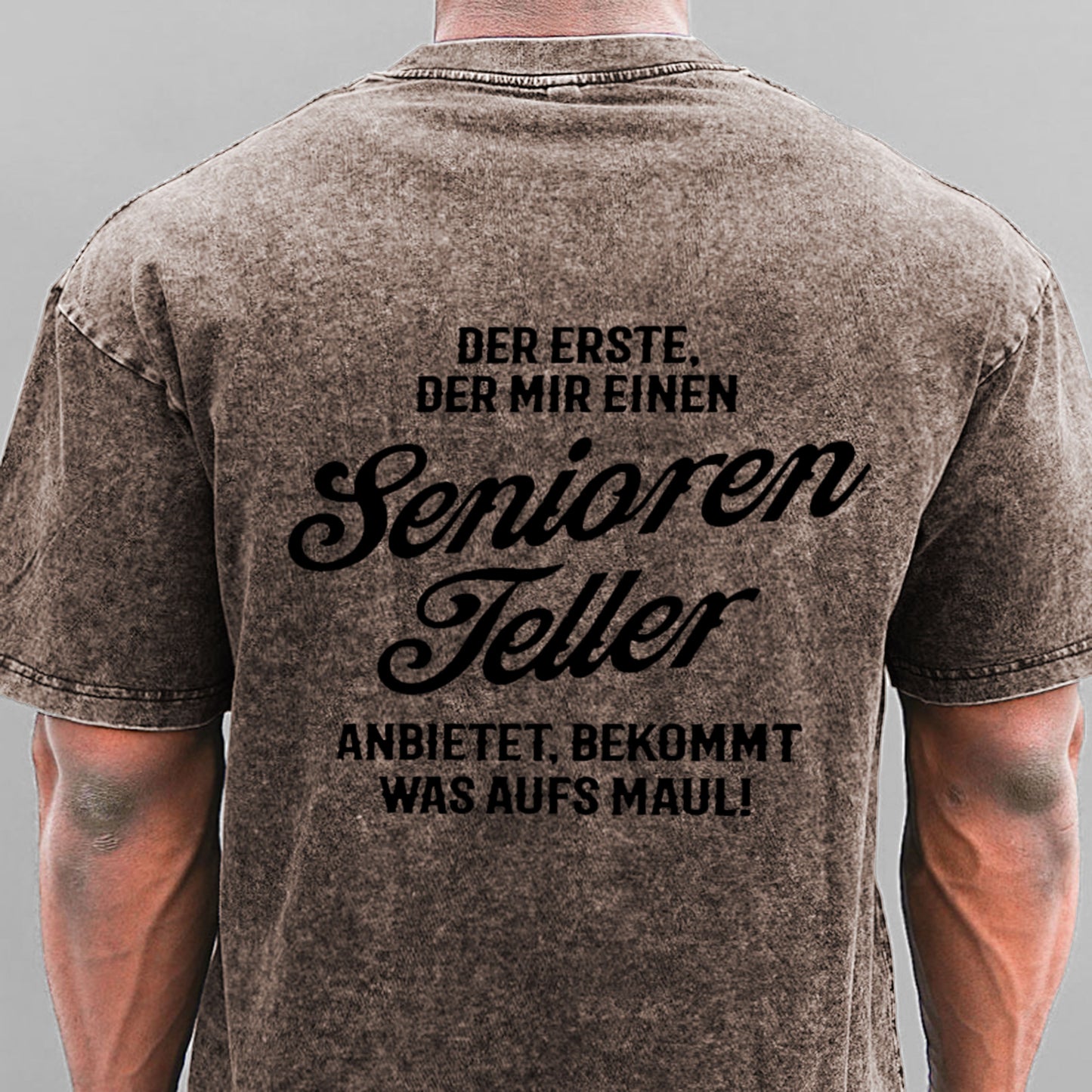 Der Erste Der Mir Einen Seniorenteller Anbietet Bekommt Was Aufs Maul Gewaschene Vintage T-Shirt