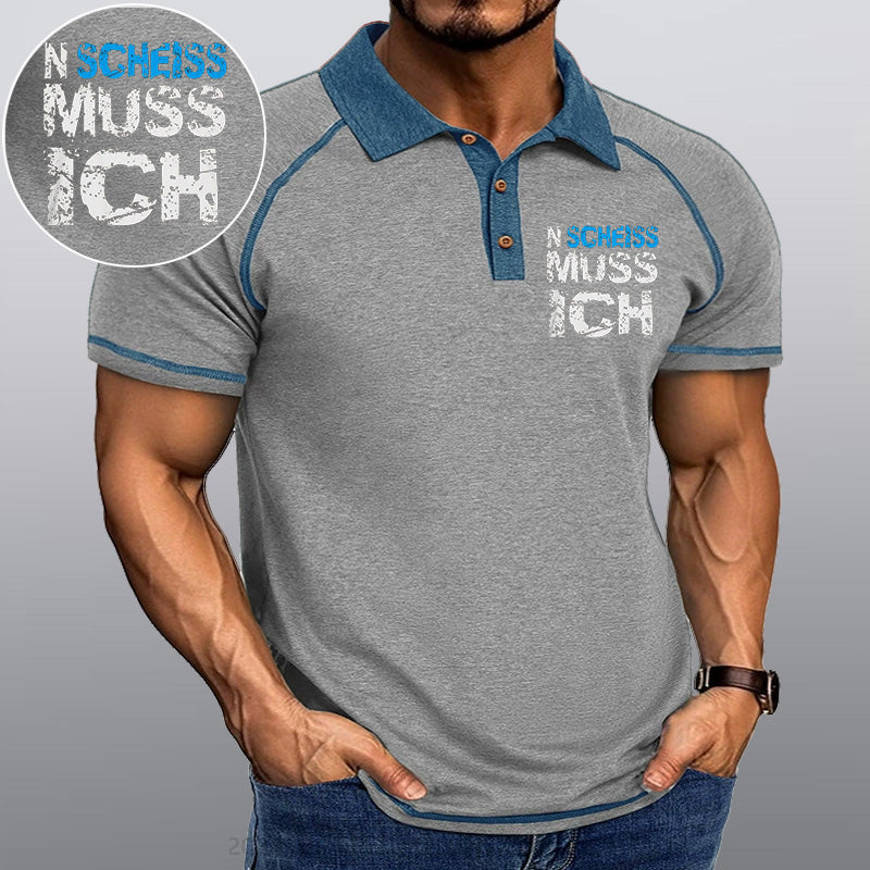 Maturelion N Scheiss muss ich Kragen T-Shirt