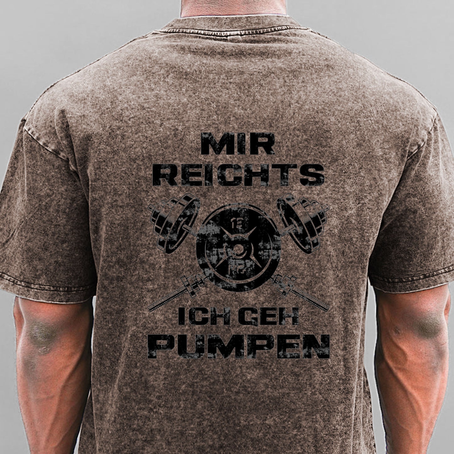 Ich Geh Pumpen Gewaschene Vintage T-Shirt