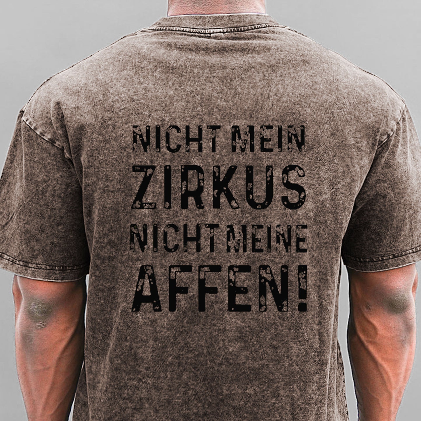 Nicht mein Zirkus nicht meine Affen Gewaschene Vintage T-Shirt