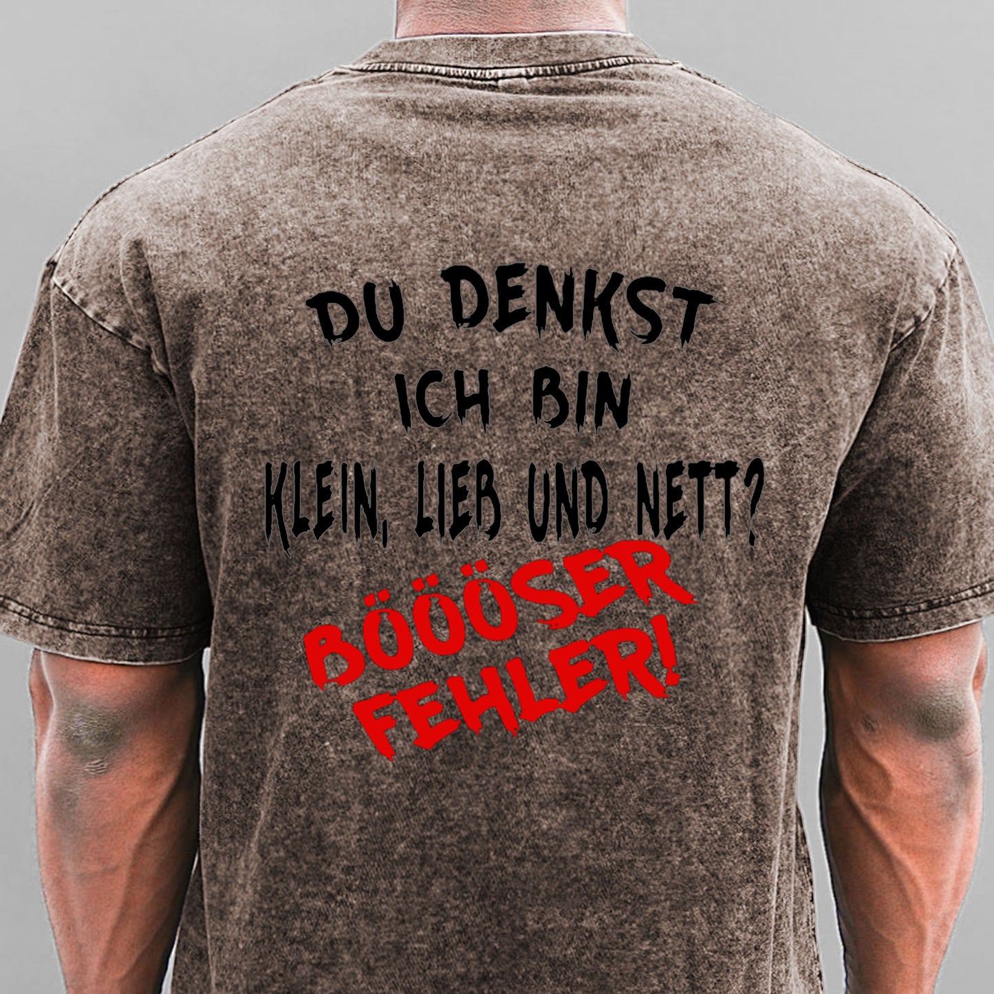 Du Denkst Ich Bin Klein Lieb Und Nett Böööser Fehler! Gewaschene Vintage T-Shirt