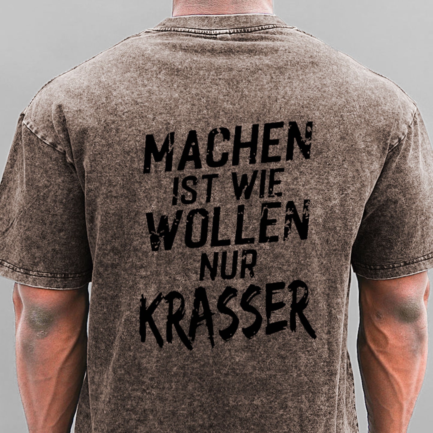 Machen Ist Wie Wollen Nur Krasser Gewaschene Vintage T-Shirt