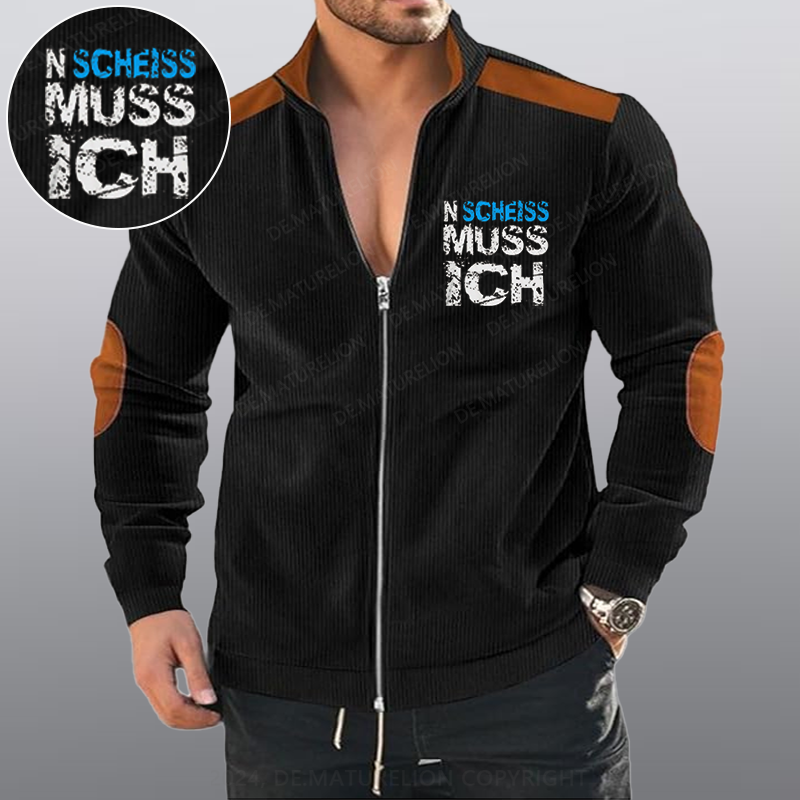 Maturelion N Scheiss muss ich Reißverschluss Jacke