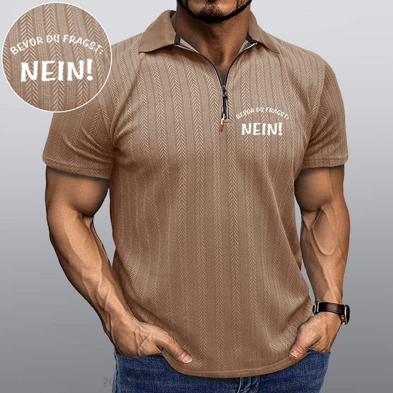 Maturelion Bevor Du Fragst Nein Kragen T-Shirt
