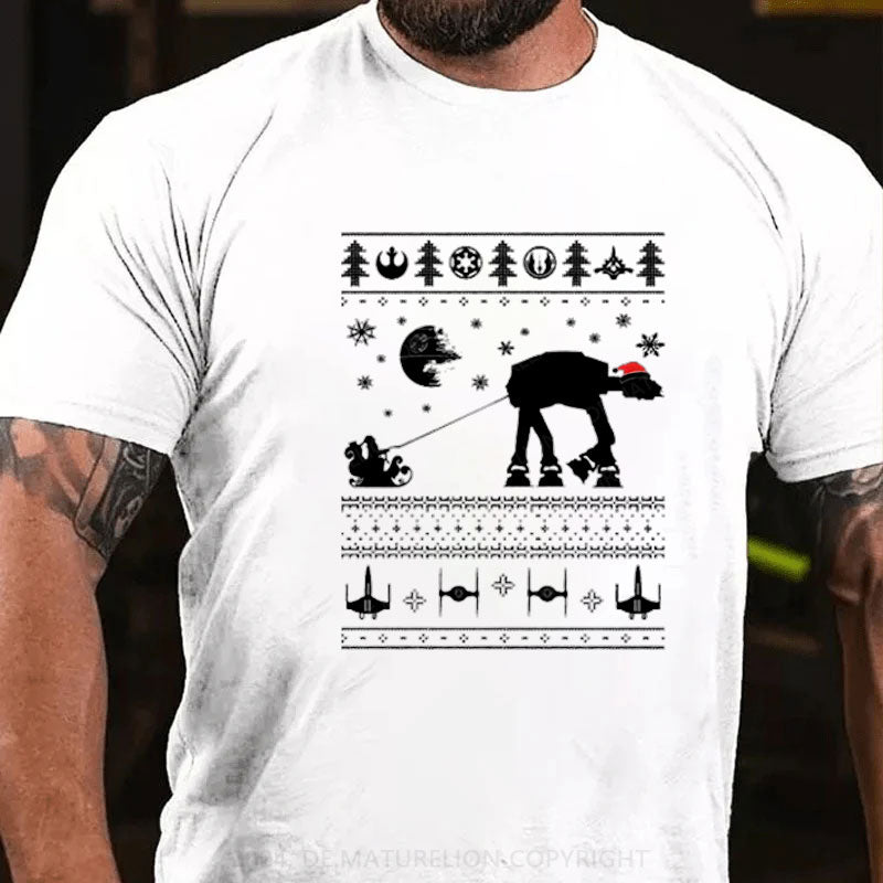 Schneeläufer Weihnachten T-Shirt