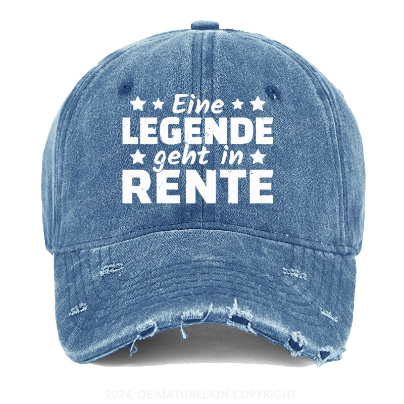 Eine Legende Geht In Rente Gewaschene Vintage Cap