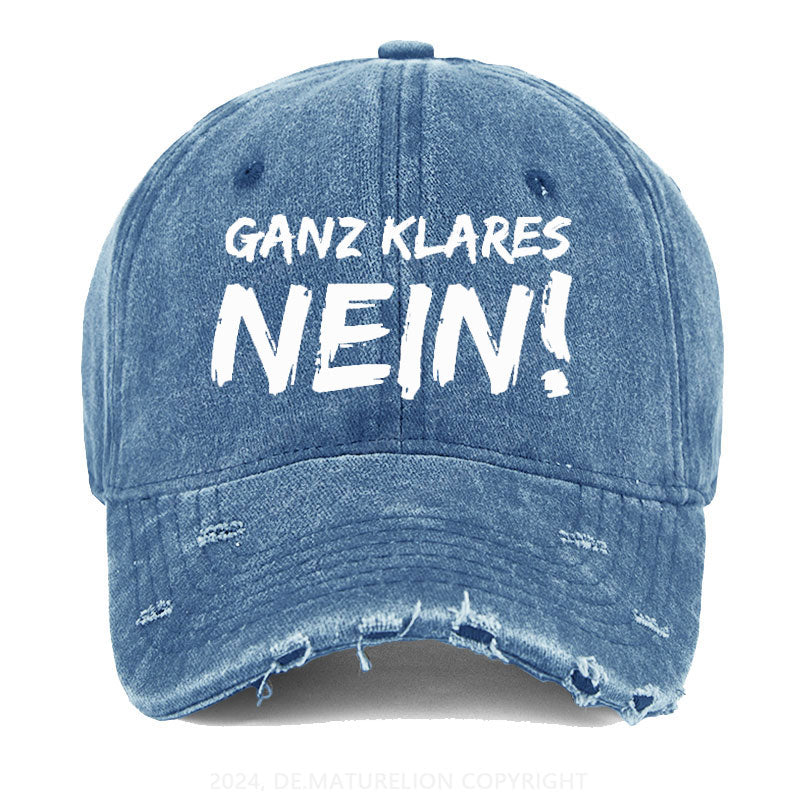 Ganz Klares Nein! Gewaschene Vintage Cap