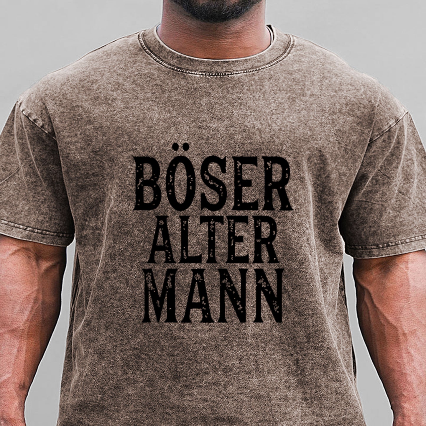 Böser Alter Mann Gewaschene Vintage T-Shirt