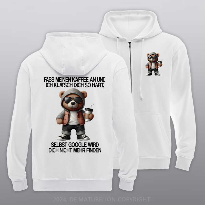 Maturelion Google Teddy Reißverschluss Hoodie