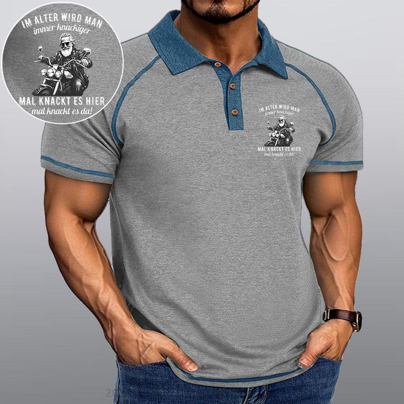 Maturelion Im Alter wird man immer knackiger Kragen T-Shirt