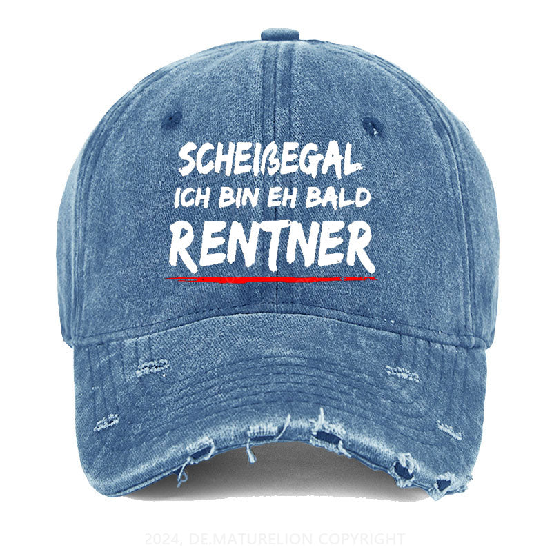 Scheißegal Ich Bin Eh Bald Rentner Gewaschene Vintage Cap