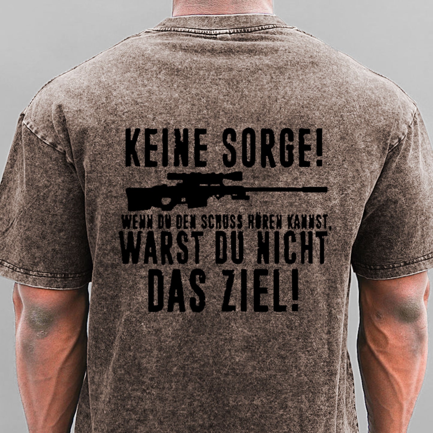 Keine Sorge! Wenn Du Den Schuss Hören Kannst Warst Du Nicht Das Ziel Gewaschene Vintage T-Shirt