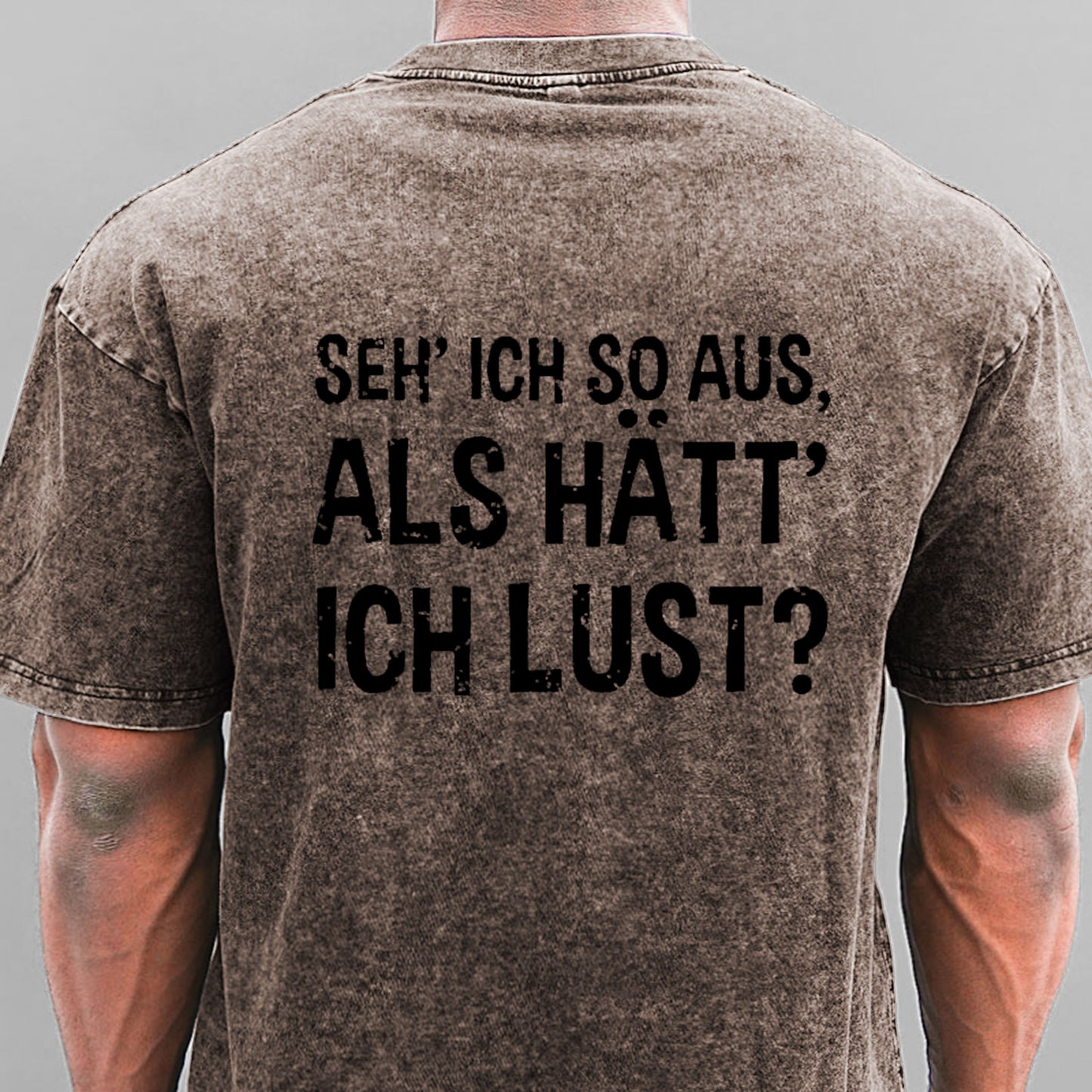 Seh' ich so aus, als hätt' ich Lust Gewaschene Vintage T-Shirt
