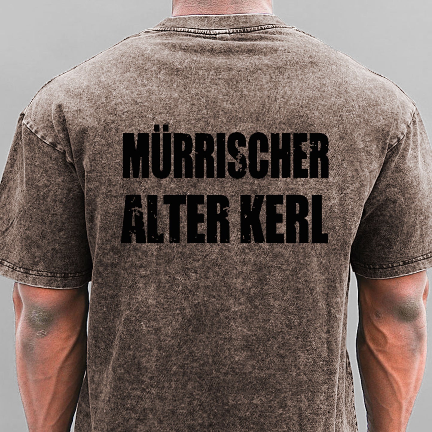 Mürrischer Alter Kerl Gewaschene Vintage T-Shirt