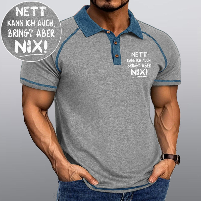 Maturelion Nett Kann Ich Auch Bringt Aber Nix Kragen T-Shirt