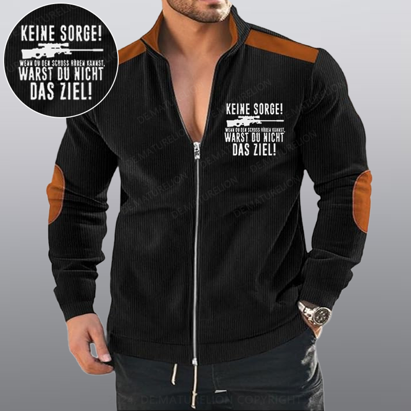 Maturelion Keine Sorge! Wenn Du Den Schuss Hören Kannst Warst Du Nicht Das Ziel Reißverschluss Jacke