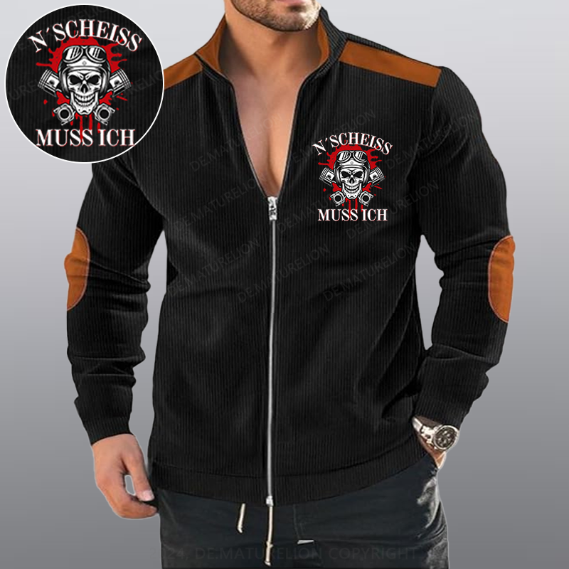 Maturelion N´Scheiß muss ich Reißverschluss Jacke