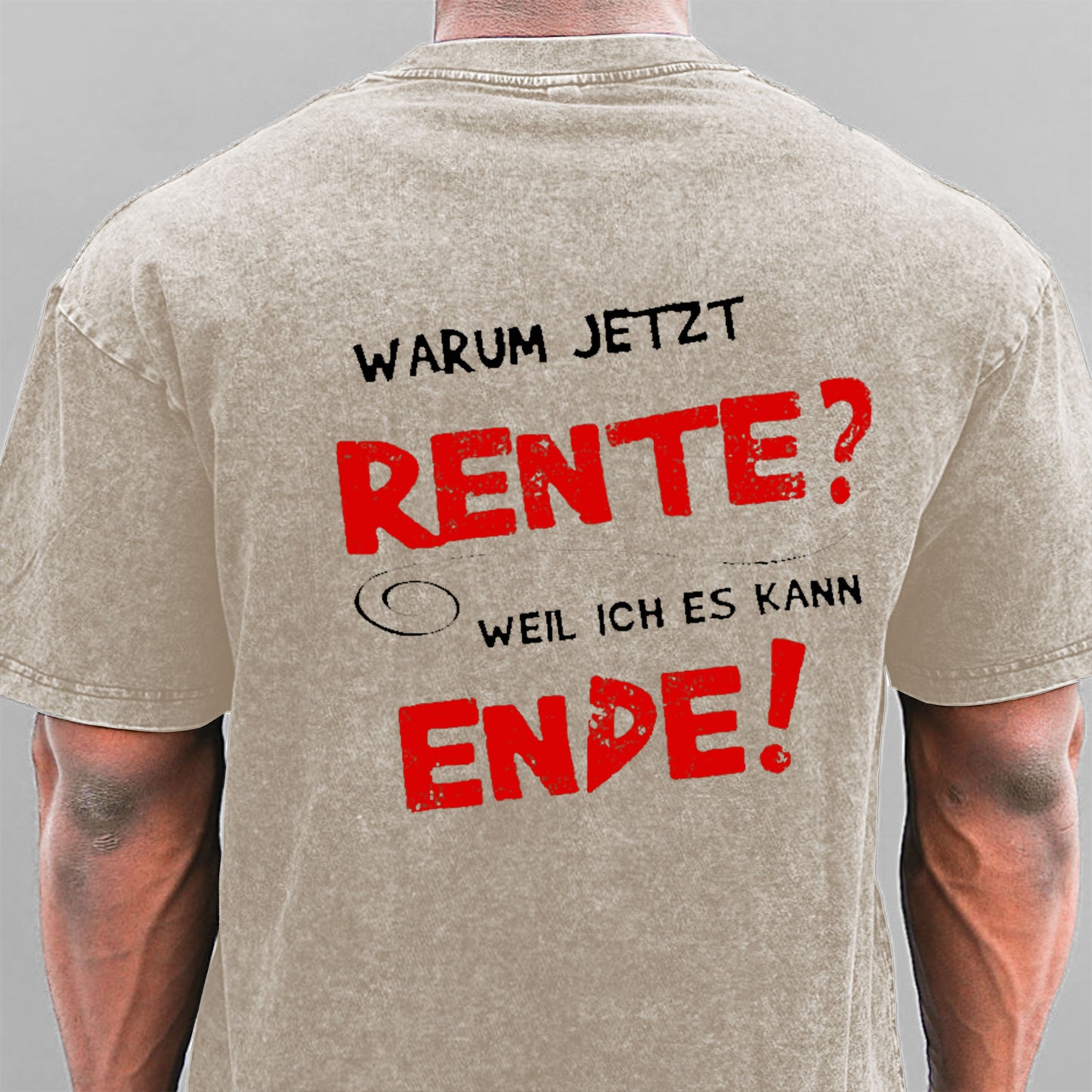 Warum Jetzt Rente Weil Ich Es Kann Ende Gewaschene Vintage T-Shirt