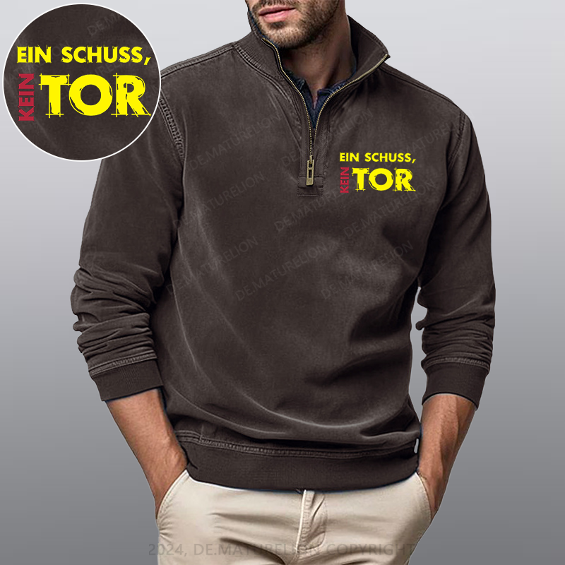 Maturelion Ein Schuss Kein Tor Stehkragen Poloshirt