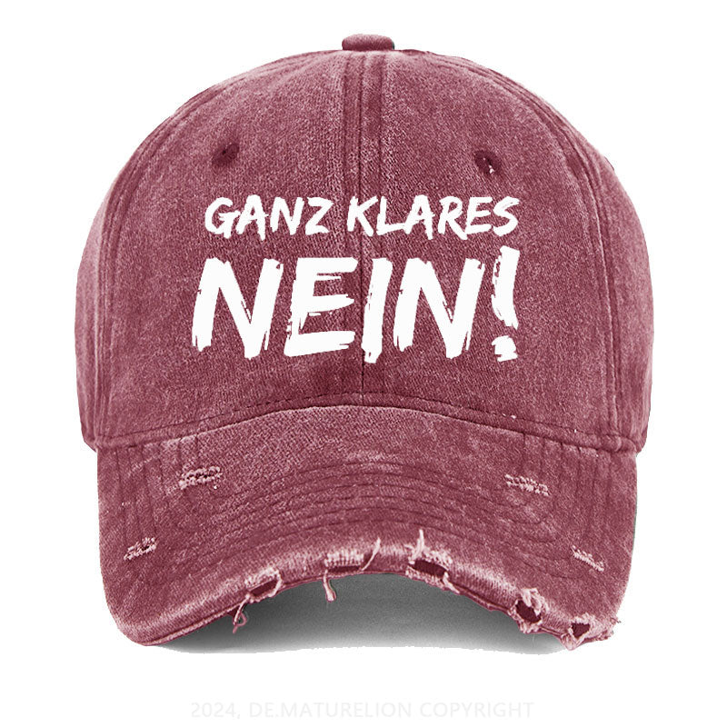 Ganz Klares Nein! Gewaschene Vintage Cap
