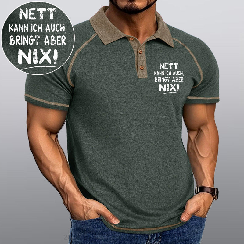 Maturelion Nett Kann Ich Auch Bringt Aber Nix Kragen T-Shirt