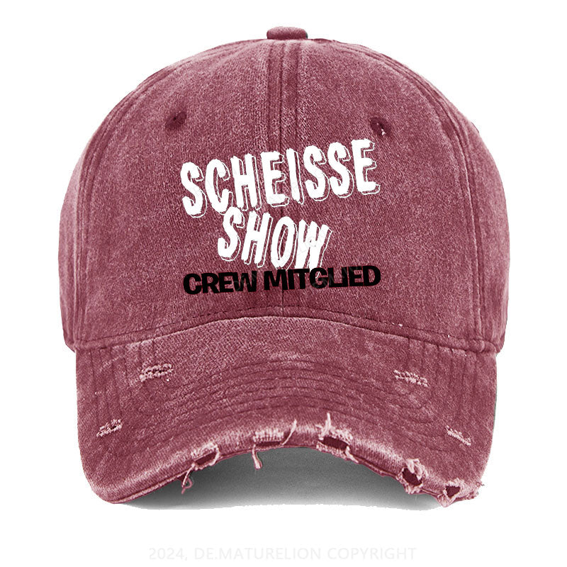 Scheisse Show Crew Mitglied Gewaschene Vintage Cap