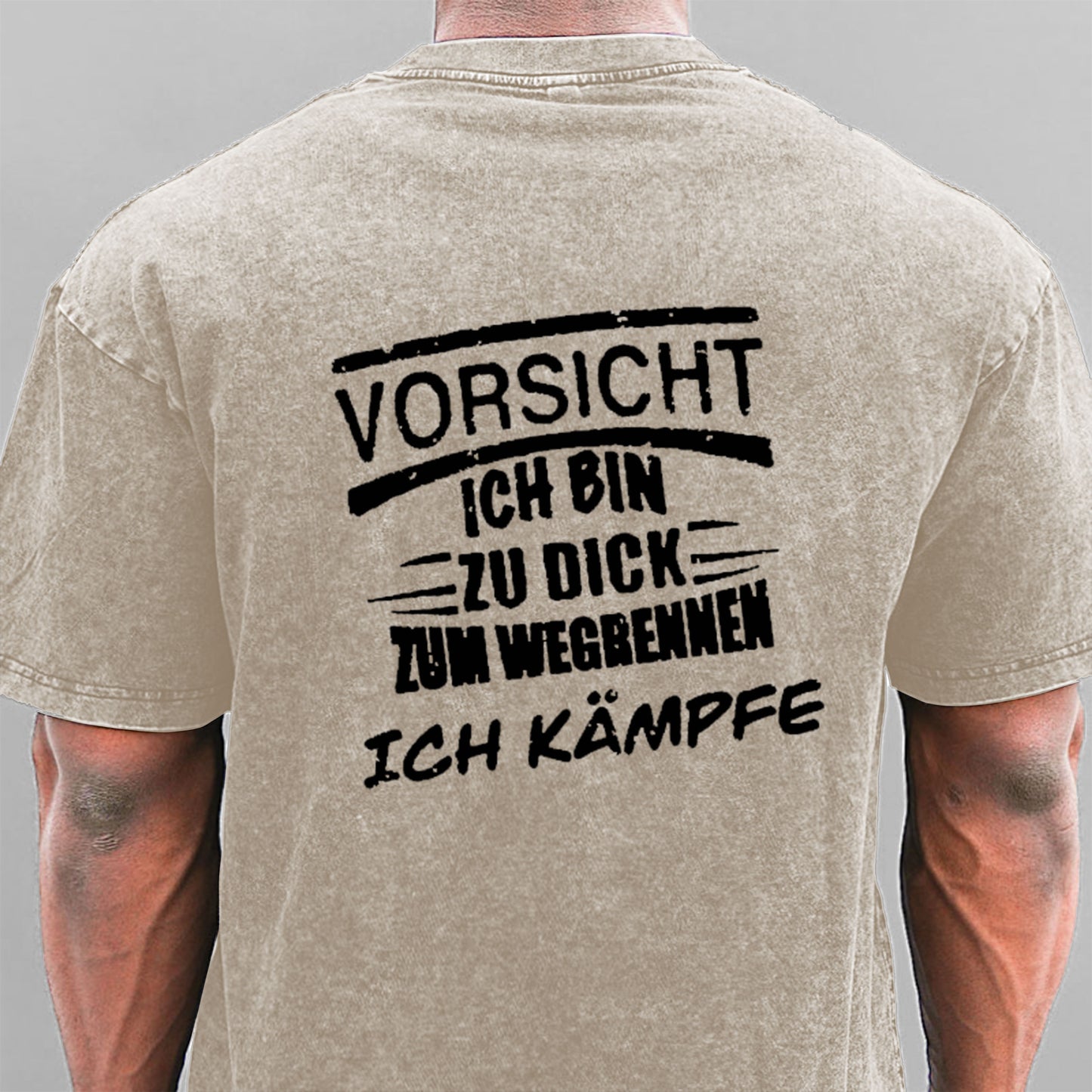Vorsicht Ich Bin Zu Dig Zum Wegrennen Ich Kämpfe Gewaschene Vintage T-Shirt