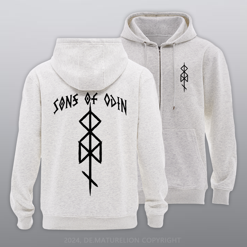 Maturelion Sons of Odin Reißverschluss Hoodie