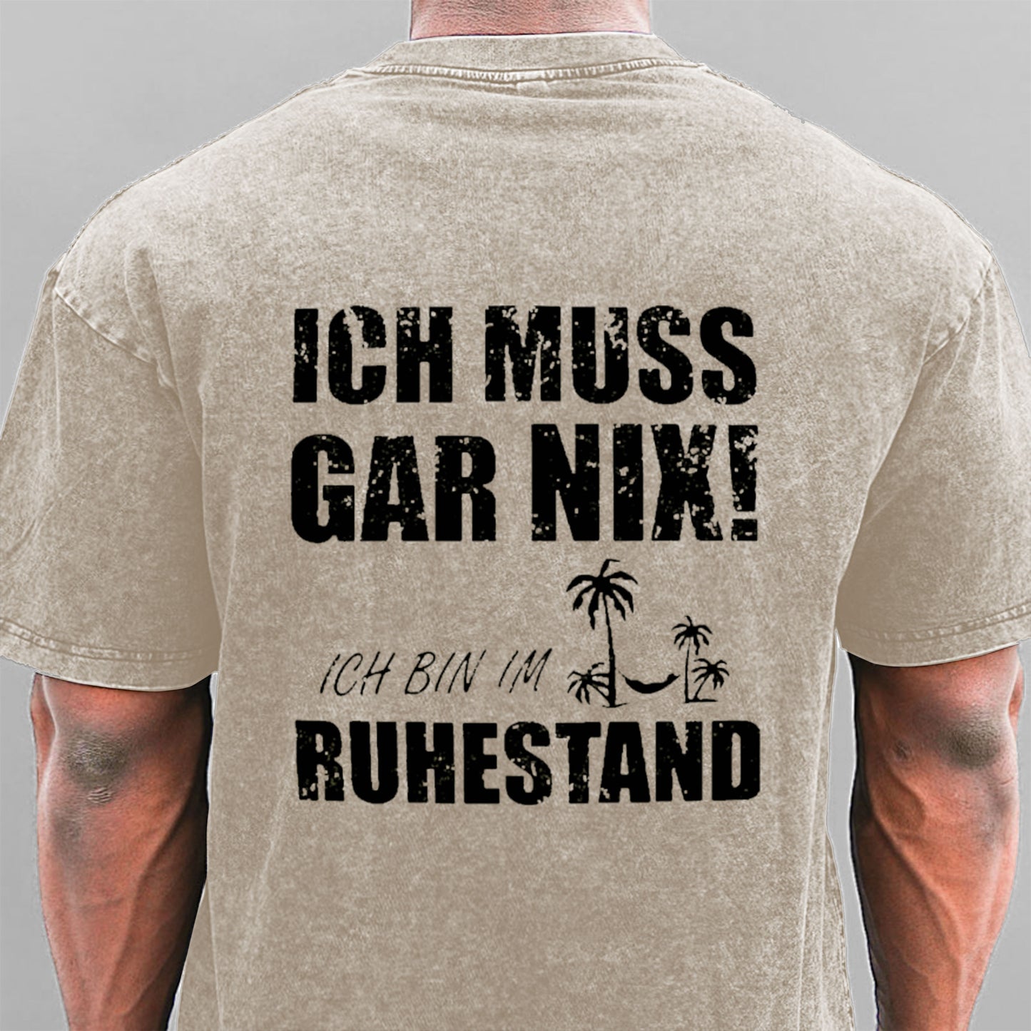 Ich muss nichts tun, ich bin im Ruhestand Gewaschene Vintage T-Shirt