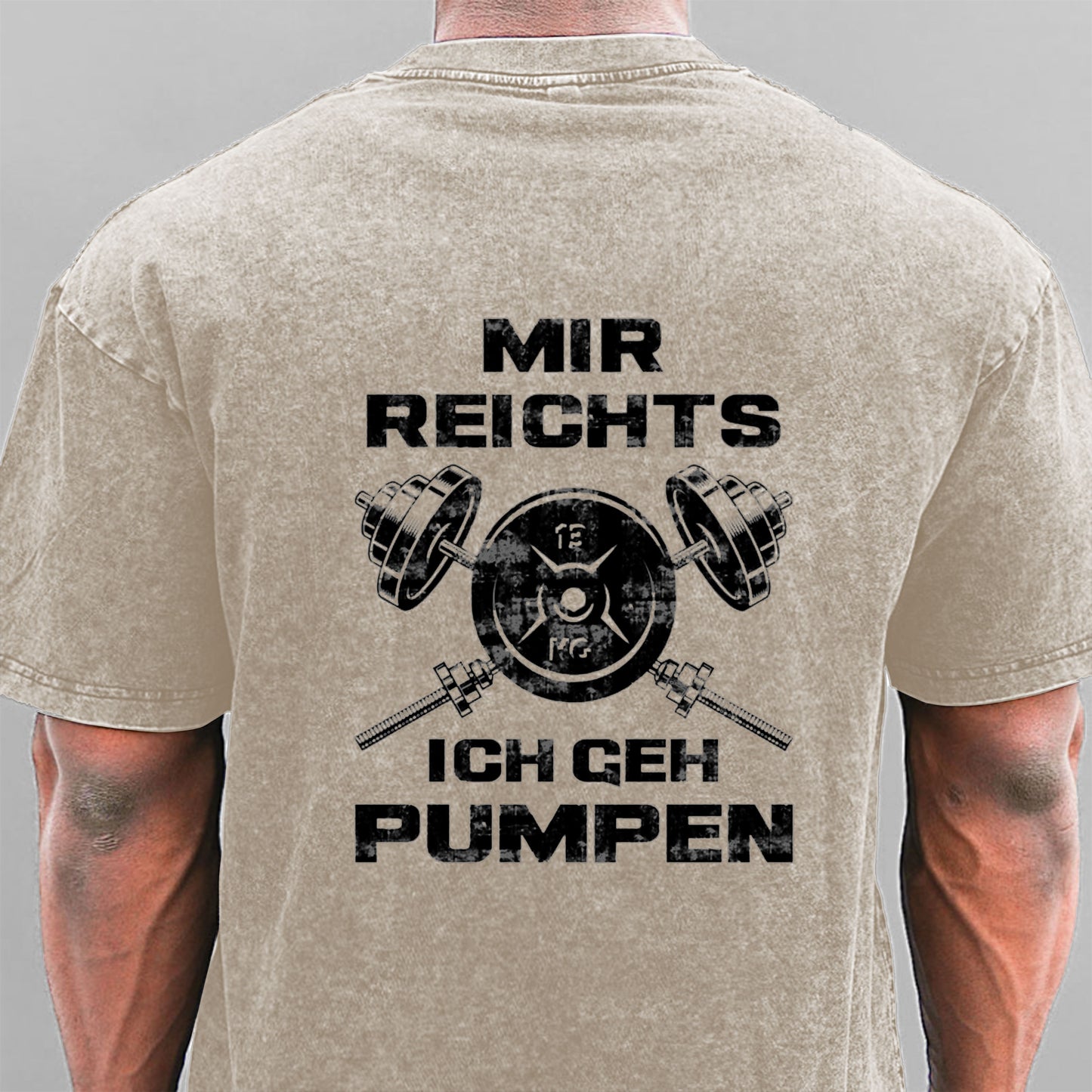 Ich Geh Pumpen Gewaschene Vintage T-Shirt