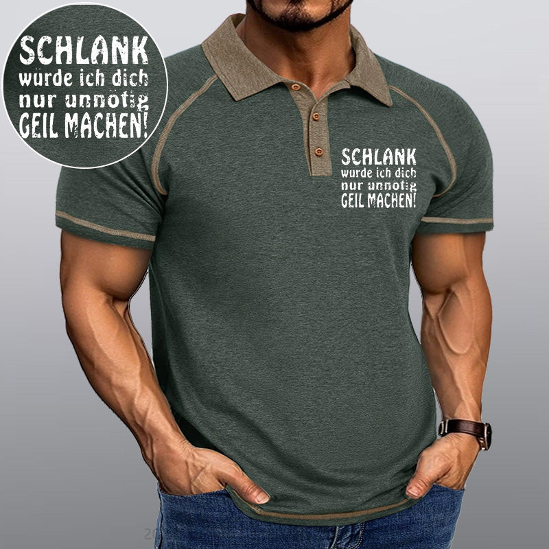 Maturelion Schlank Würde Ich Dich Nur Unnötig Geil Machen Kragen T-Shirt