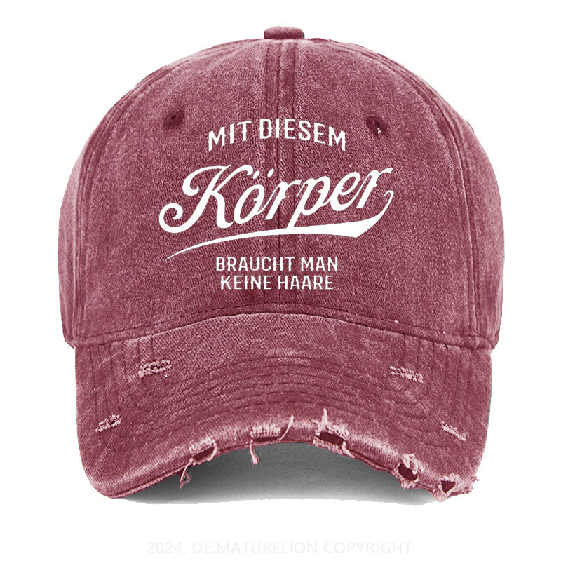 Mit diesem Körper braucht man keine Haare Gewaschene Vintage Cap