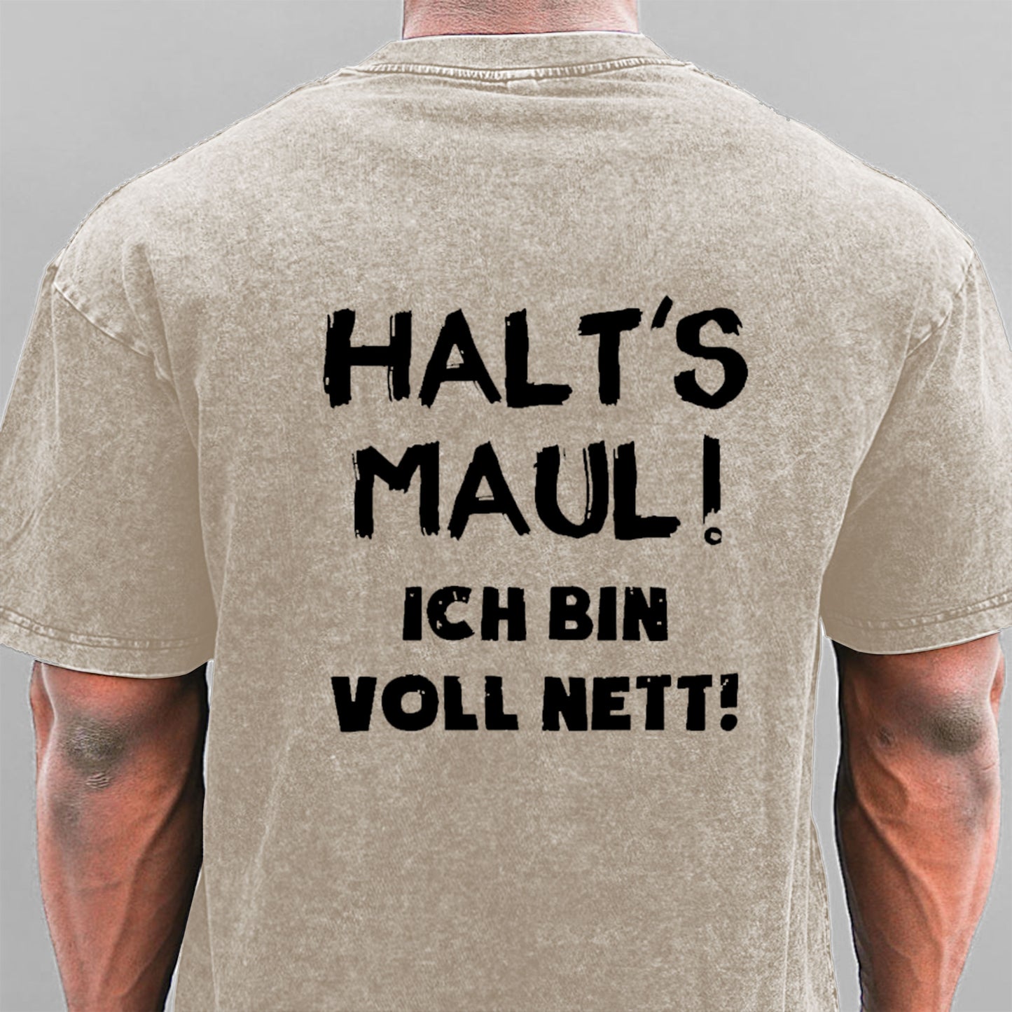 Halt‘s Maul Ich Bin Voll Nett Gewaschene Vintage T-Shirt
