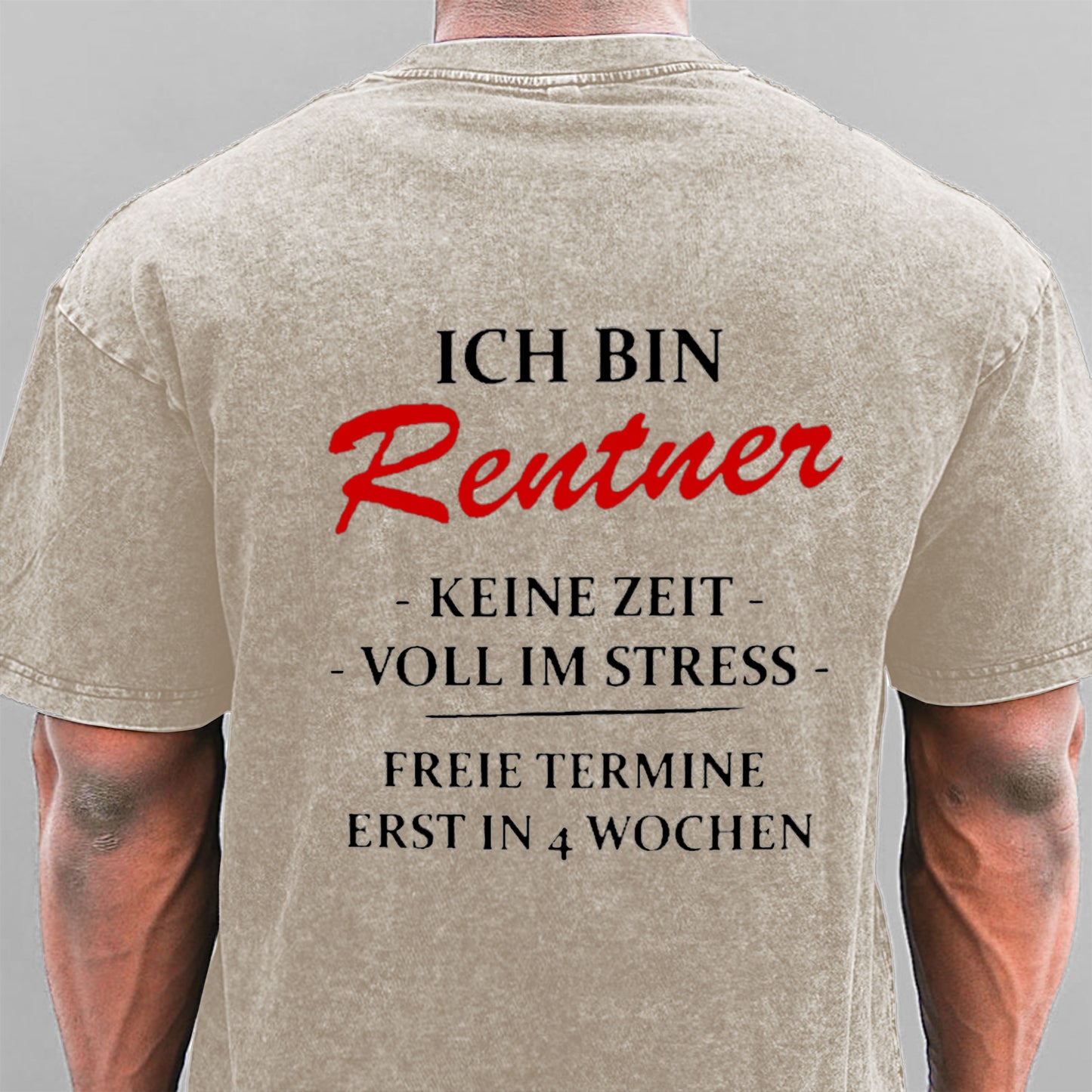 Ich bin Rentner keine Zeit voll im Stress Gewaschene Vintage T-Shirt