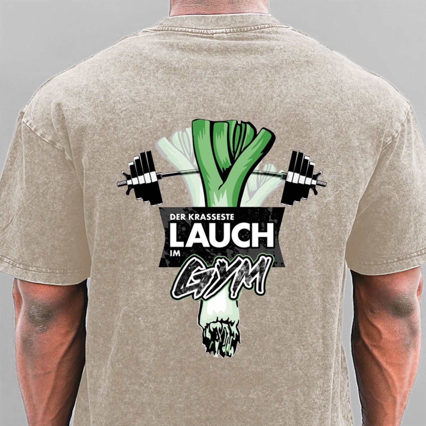 Der krasseste Lauch im GYM Fitness Gewaschene Vintage T-Shirt