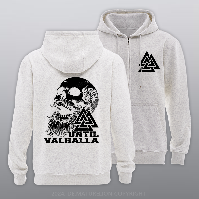 Maturelion Until Valhalla Reißverschluss Hoodie