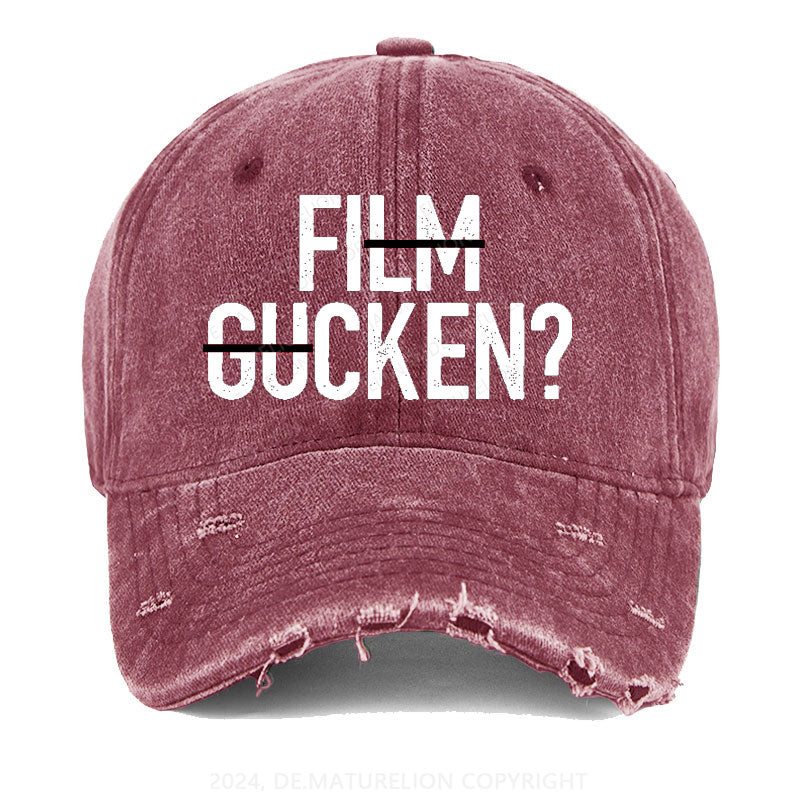 Film Gucken Gewaschene Vintage Cap