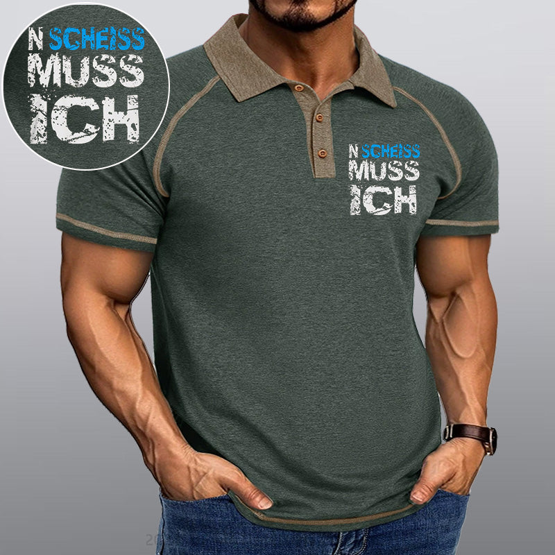 Maturelion N Scheiss muss ich Kragen T-Shirt