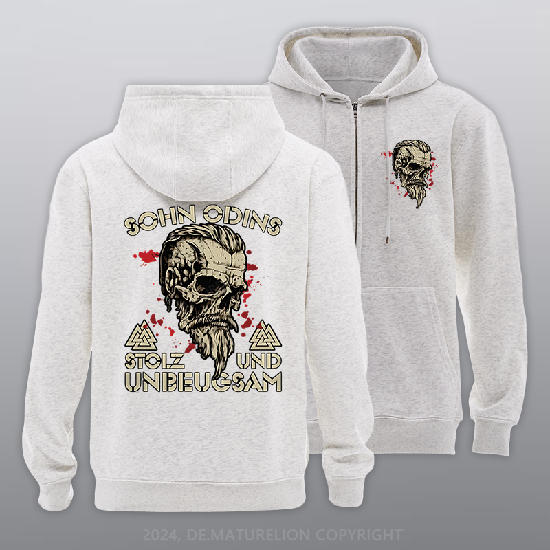 Maturelion Sohn Odins Reißverschluss Hoodie