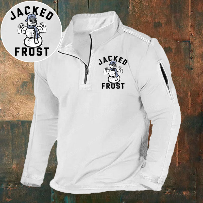 Jacke Frost Stehkragen Reißverschluss Polo Shirt