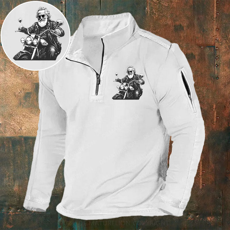 Im Alter wird man immer knackiger Stehkragen Reißverschluss Polo Shirt
